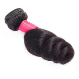 Brazilian Loose Wave 4 Bundles With 4*4 Lace Closure 10A Grade 100% Human Remy Hair Vrvogue Hair