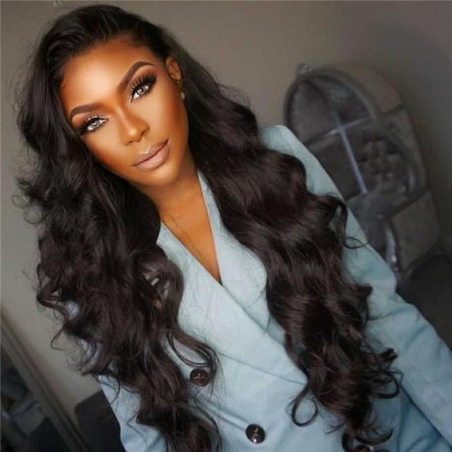 40 Inch 13*4 HD Transparent Lace Front Wigs Human Hair 180 210 250 Density Brazilian Body Wave Lace Frontal Wig With Baby Hair Remy For Black Women