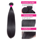 Brazilian Straight Hair 10A Grade Remy 100% Human Hair 1 Bundle Deal vrvogue hair - vrvogue hair
