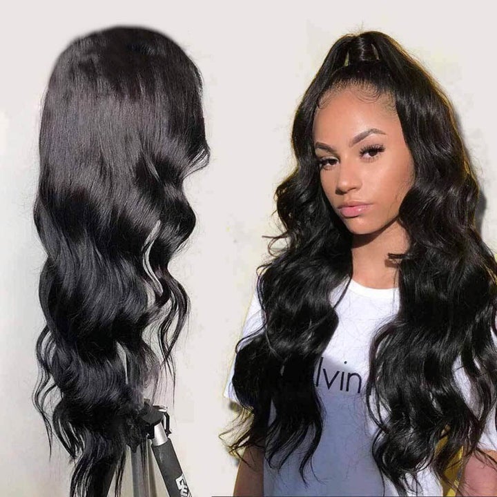 Pre Plucked 360 HD Transparent Lace Frontal Wigs with Baby Hair Brazilian Body Wave Vrvogue Hair