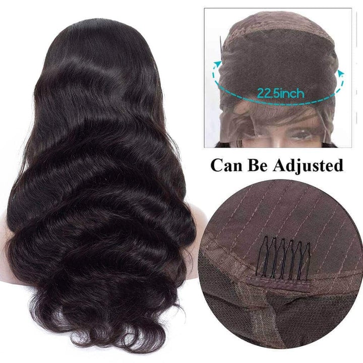Pre Plucked 360 HD Transparent Lace Frontal Wigs with Baby Hair Brazilian Body Wave Vrvogue Hair