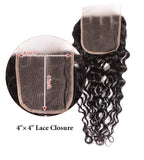 Brazilian Water Wave 3 Bundles With 4*4 Closure 10A Grade 100% Human Remy Hair Vrvogue Hair