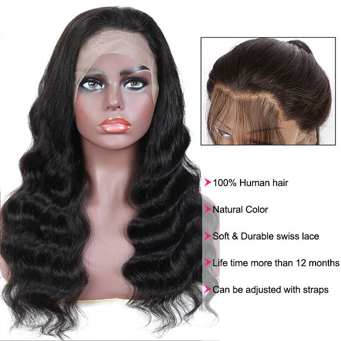 30 Inch 13x6 Transparent Loose Deep Wave Lace Front Wig 180 210 250 Density Human Hair Wigs Vrvogue Hair