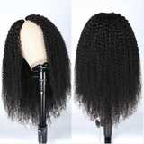 Vrvogue Hair Glueless New U Part Kinky Curly 0 Skill Needed Natural Scalp Wig