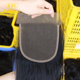 Straight Human Hair Closure 4*4 Lace Closure Natural Color Vrvogue Hair