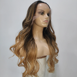 Vrvogue Private Customized Modeling Style Lace Frontal Wig New Fashion Wave Ombre Honey Blonde Colored Wigs-Flash Sale