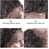 Brazilian Virgin Hair Water Wave 13*4 HD Transparent Lace Front Human Hair Wigs 40 Inch 180 210 250 Density Vrvogue Hair