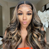 13x4/T Part/4x4 Highlight Lace Front Wig Body Wave Human Hair Lace Wigs Vrvogue Hair