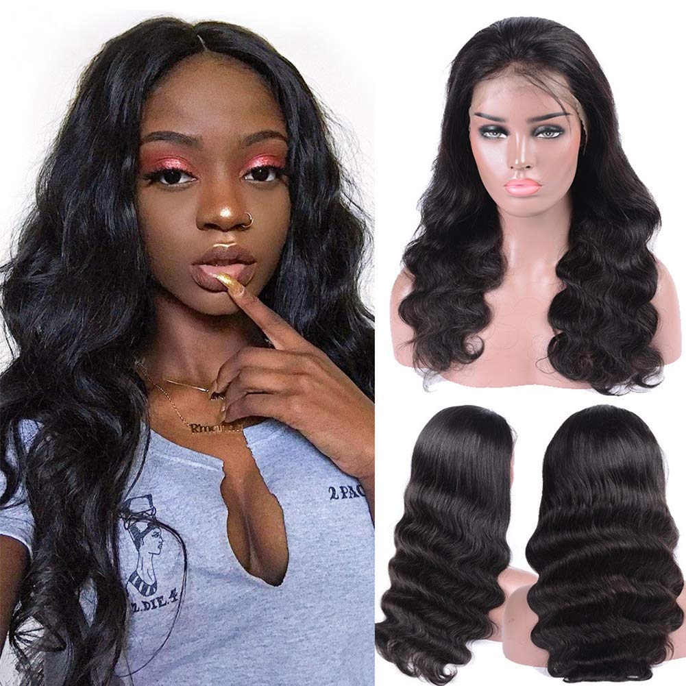 VRVOGUE 6*6 HD Transparent Lace Closure Wigs Body Wave Hair Wigs 180 210 Density Remy Human Hair Wigs Natural Color