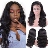 VRVOGUE 6*6 HD Transparent Lace Closure Wigs Body Wave Hair Wigs 180 210 Density Remy Human Hair Wigs Natural Color