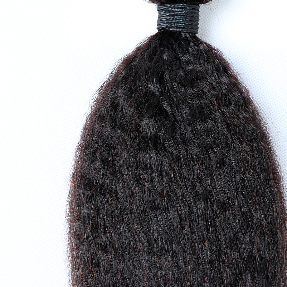 Brazilian Kinky Straight Hair 10A Grade Remy 100% Human Hair 1 Bundle Deal vrvogue hair - vrvogue hair
