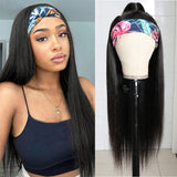 Brazilian Straight Hair Wigs Glueless Headband Wigs 180 210 Density Natural Color Human Hair Wigs