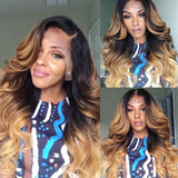 13x4/4x4/T Part Transparent 180 210 Density Lace Front Wig Highlight Body Wave Lace Frontal Wig