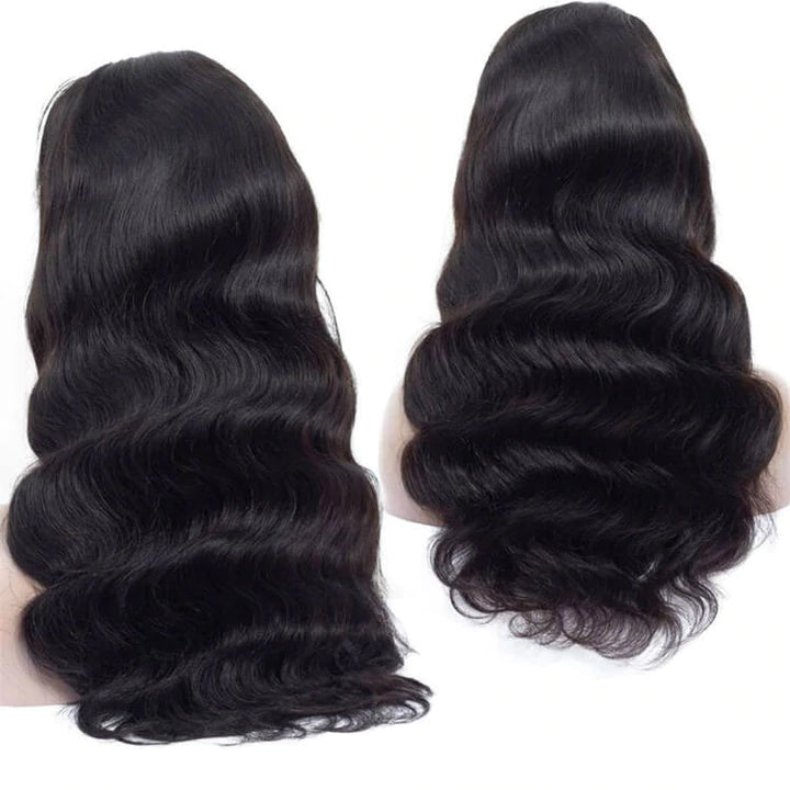 Full Lace Wig Body Wave Brazilian Human Hair Natural Color