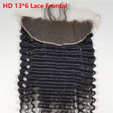 Water Wave Human Hair Closure 13*6 Lace Frontal Natural Color Vrvogue Hair