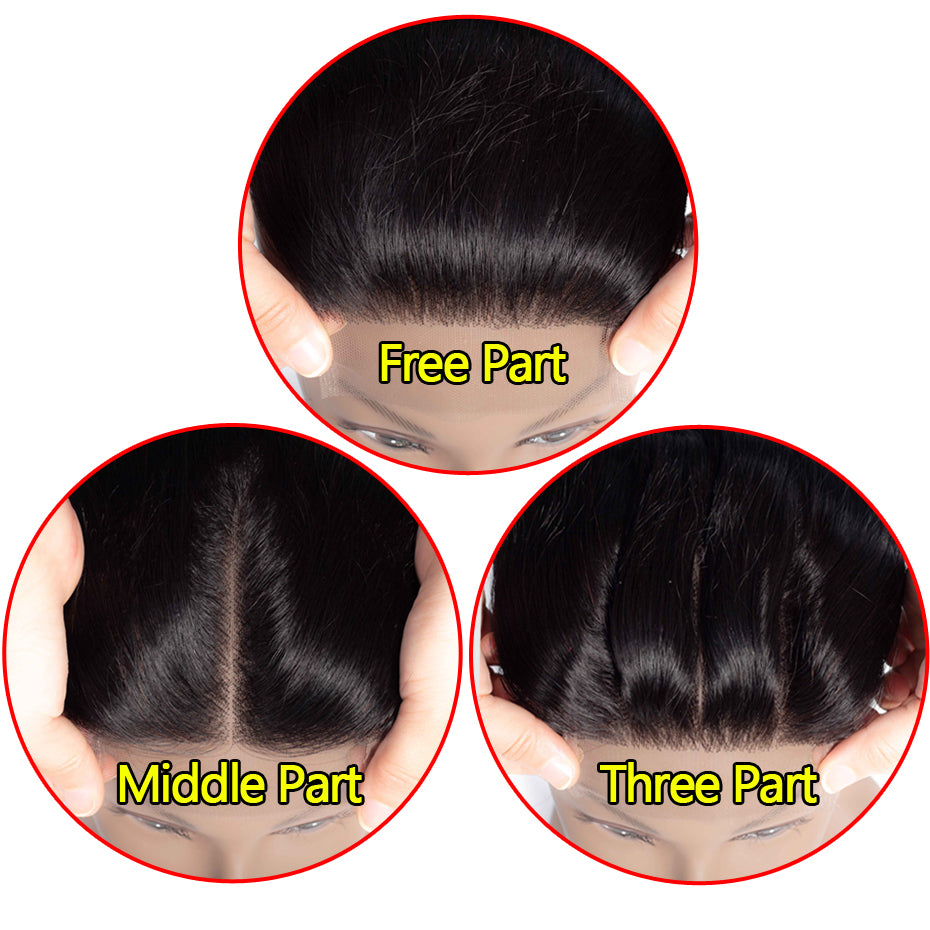 Vrvogue Hair 2-5-10-20-50 Pcs/Lot 4x4 Transparent Lace Closure Deep Wave With Baby Hair 10-22" Natural Color For Black Women Human Hair Extention