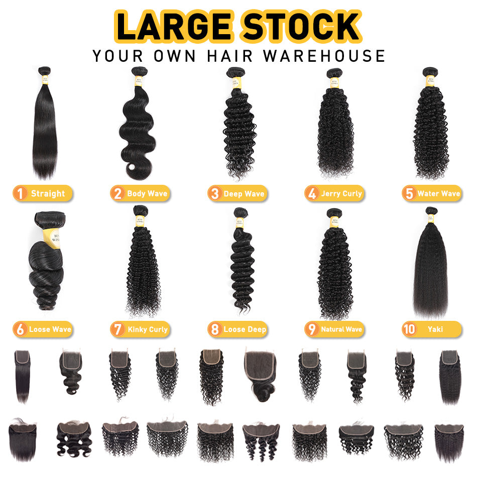 12A Brazilian Hair Deep Wave 20-30-50 Pcs 100% Human Hair Bundles For Sale High Quality Wholesale