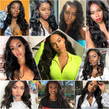 HD Transparent Lace Front Human Hair Wig 5X5 Brazilian Body Wave Lace Closure Wig With Baby Hair Remy For Black Women