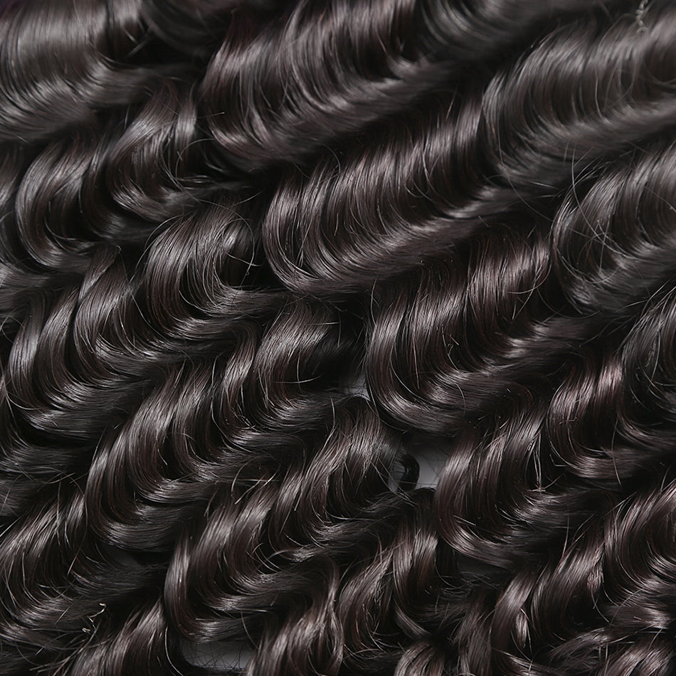 Brazilian Deep Wave Hair 10A Grade Remy 100% Human Hair 3 Bundles Deal Natural Color Vrvogue Hair