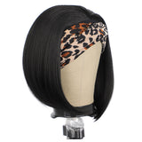 Brazilian Straight Glueless Headband Wigs 180 Density Natural Color Human Hair Bob Wigs Vrvogue hair