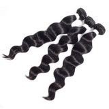 Indian Loose Deep Wave 3 Bundles With 4*4 Closure 10A Grade 100% Human Remy Hair Vrvogue Hair