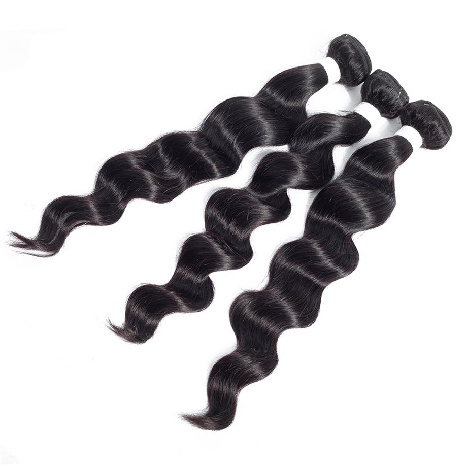 Loose Deep Malaysian Hair 3 Bundles With 13*4 Frontal 10A Grade 100% Human Remy Hair Vrvogue Hair