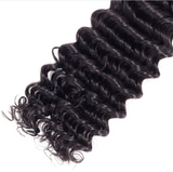 Indian Deep Wave 3 Bundles With 13*4 Lace Frontal 10A Grade 100% Human Remy Hair Vrvogue Hair