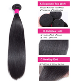 Straight Hair 4 Bundles Brazilian Hair Weave Bundles 30 Inchs 100% Remy Human Hair Vrvogue Hair
