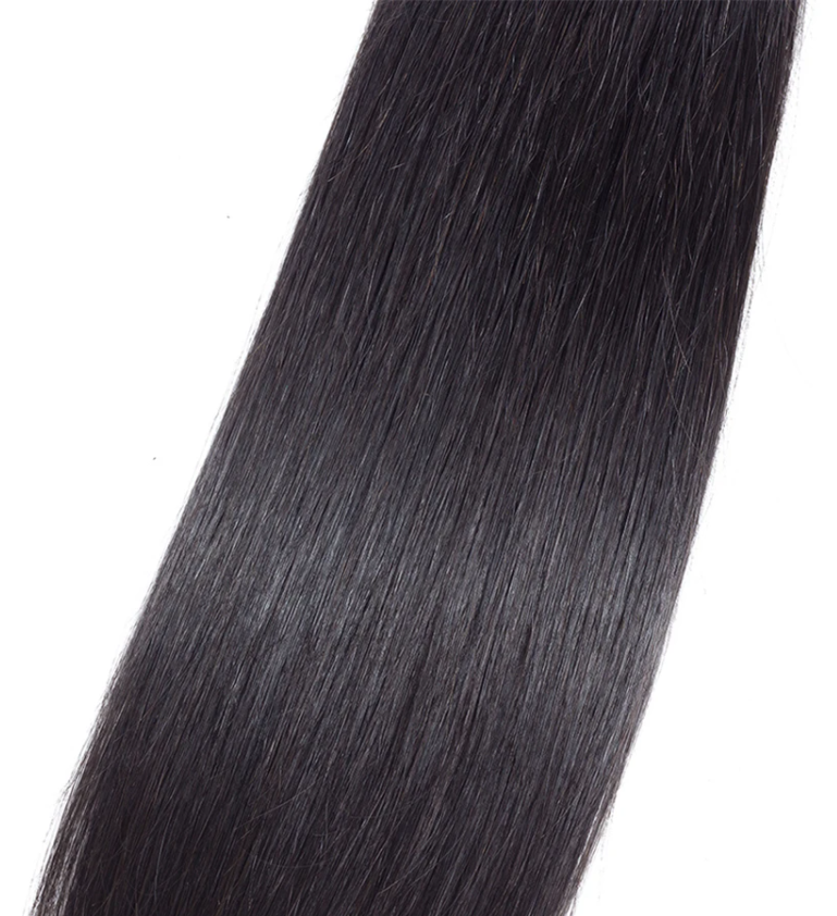 Brazilian Straight 4 Bundles With 4*4 Lace Closure 10A Grade 100% Human Remy Hair Vrvogue Hair