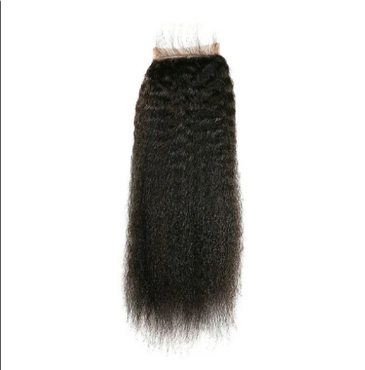 Indian Kinky Straight 3 Bundles With 4*4 Closure 10A Grade 100% Human Remy Hair Vrvogue Hair