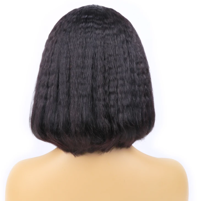 Yaki Straight U Part Bob Wig Human Hair Wigs 180 210 Density Natural Color Vrvogue Hair