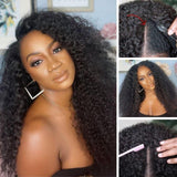 Jerry Curly V Part Wigs 30 Inch Meets Real Scalp No Leave Out No Glue Vrvogue Hair