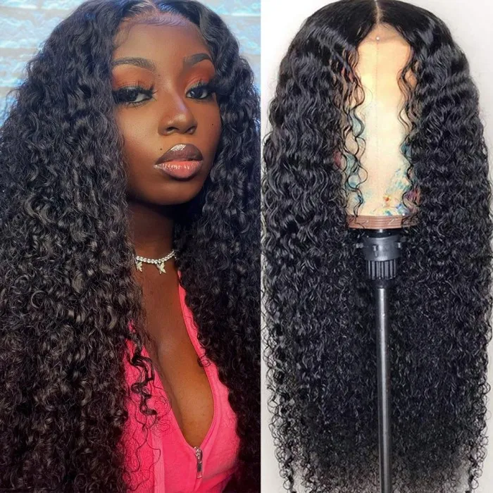32 Inch Kinky Curly 13x6 HD Transparent Lace Front  Wigs 180 210 250 Density Brazilian Human Hair Vrvogue Hair