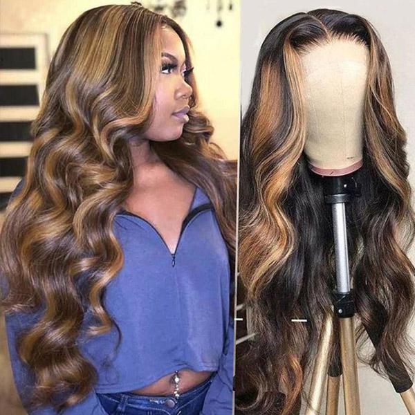 P4/27 Highlight Wigs 13x4/T Part/4x4 Lace Wigs Body Wave Virgin Hair Pre-Colored Vrvogue Hair
