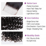 Brazilian Kinky Curly 4 Bundles With 4*4 Lace Closure 10A Grade 100% Human Remy Hair Vrvogue Hair