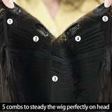 Vrvogue Hair Kinky Straight V Part Wig 30 Inch  Wigs 180 Density Wig