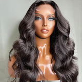 Body Wave Wig 13*6 Transparent Lace Front Wig 180 Density Brazilian Human Hair Wig
