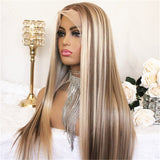 Highlight Honey Blonde Straight Hair 13x4/T Part Lace Wigs Human Hair Wigs Vrvogue Hair