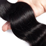 Indian Loose Deep Wave 3 Bundles With 4*4 Closure 10A Grade 100% Human Remy Hair Vrvogue Hair