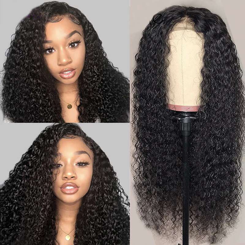 40 Inches Mink Brazilian Hair Deep Curly Wave Wigs 13*4 HD Transparent Lace Front Wigs 180 210 250 Density Human Hair Wigs Vrvogue Hair