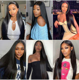 13x4 Lace Front Wigs Straight Hair Silky Straight Natural Color Human Hair Wigs Vrvogue Hair