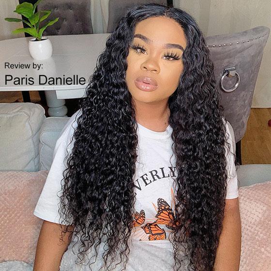 40 Inch 13x4 Deep Wave Frontal Wig HD Transparent Lace Wig Pre Plucked Brazilian Human Hair Wigs